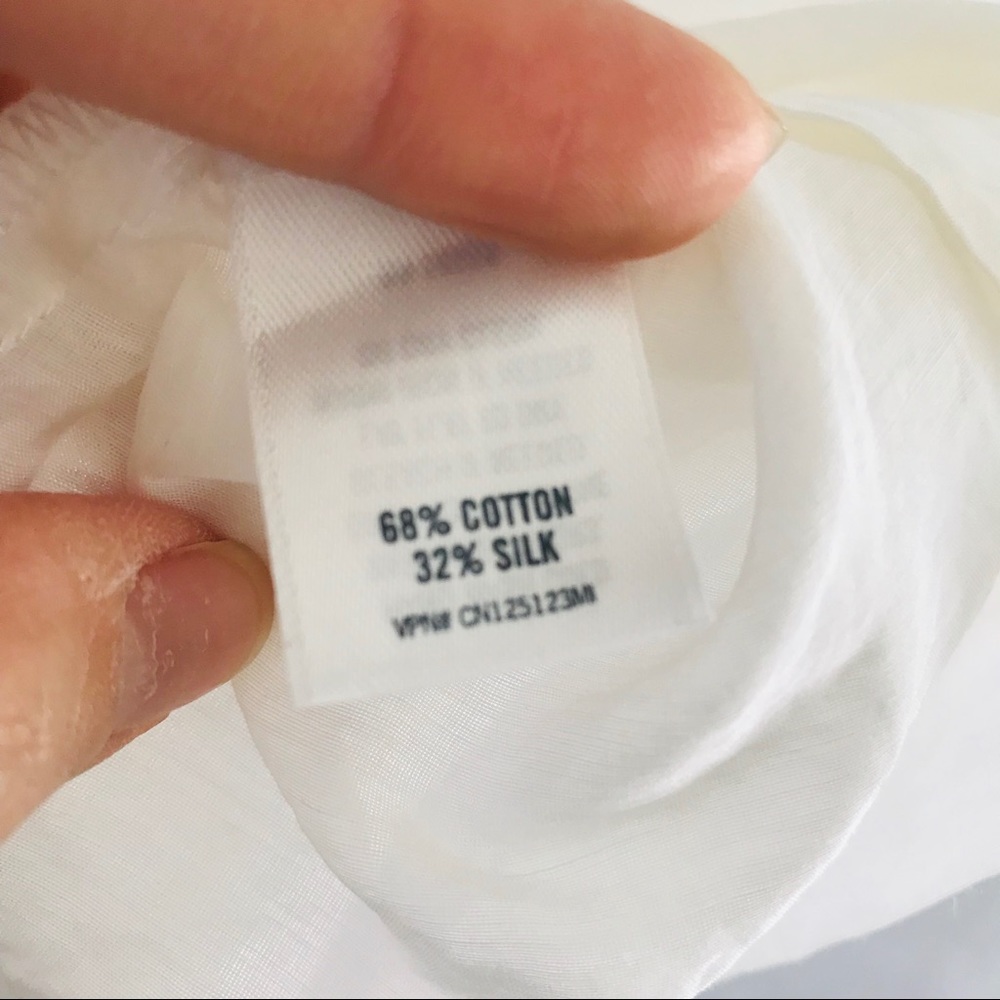 Make + Model White Silk Tunic Pullover Top Small - image 4